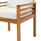Alaterre Furniture Okemo Acacia Outdoor Dining Chair with Cushion ANOK02ANO - alternate 8